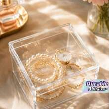 Transparent Acrylic Dust-Proof Jewelry Storage Box - multicolor - View 3