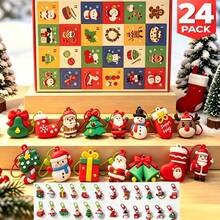 Christmas Advent Calendar 24 Day Countdown Surprise Box, Tear-Open Compartments With Assorted Xmas Charm Pendants, DIY Bracelet Making Set, Decorative Holiday Gift For Seasonal Gifting - 5 - View 5