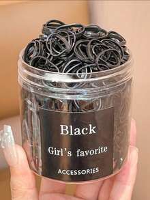 500pcs Girls Fashion Daily Decorative Minimalist Small Hair Ties, Suitable For Daily Matching - Multicolor - View 7