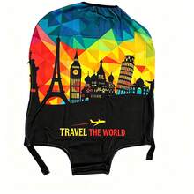 Thickened Elastic Luggage Cover, Protective Suitcase Cover, Fits 18-32 Inch Luggage, Travel Accessory - Multicolor - View 6