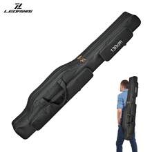 LEOFISHING Portable Foldable Fishing Tackle Bag, Big Belly Fishing Rod Case, Hand & Shoulder Carry Fishing Gear Storage Bag With Extra Pockets For Sea Rods Lures Fishing Accessories, 130cm 150cm 3 Color Available - Multicolor - View 11
