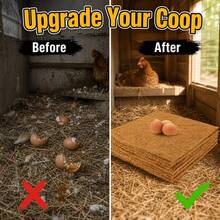 3/7/12pcs Coconut Palm Bedding Mats, Moisture Resistant & Insulating Nesting Pads For Hens, Birds, Rabbits, Reptiles & Hamsters, Reusable Poultry Bedding Material For Egg Production, Natural Nesting Box Liners For Chicken Coops & Pet - A - View 9