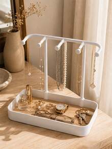 Jewelry Storage Box, Jewelry Box, For Storing Necklaces, Earrings, Jewelry, Keys, Perfume, Lipstick, Glasses And Watches. Space-Saving Multi-Function Storage Rack, Suitable For Small Spaces, Perfect Gift For Living Room. - Multicolor - View 5