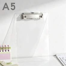 A4/A5 Transparent Loose-Leaf Binder, Clipboard With Metal Clip, Suitable For Notes, Forms, Documents And Drawings - Multicolor - View 10