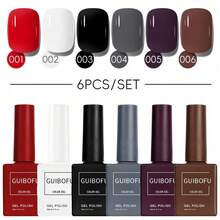Set Kutek Gel 6 Warna dengan Botol yang Sesuai Warna, Cocok untuk Manikur Wanita di Musim Semi, Gugur, Dingin, dan Musim Panas, Manikur DIY di Rumah, Penataan Manikur Sehari-hari, Set Gel Warna-warni untuk Penggunaan Pribadi, Manikur di Rumah dan Desain Manikur Musiman - MultiWarna - View 5