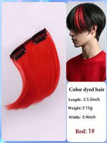 Synthetic Hair Clip-In Volume Booster, Short Thick Hair Extension Piece, For Men With Thin Hair To Add Volume, 5 Inches, Multiple Colors - Multicolor - View 9