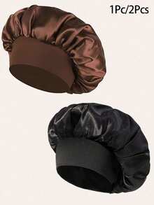 Awegeo 10pcs/Pack Women's Satin Sleeping Cap, Hair Protecting, Daily Use - 10Pcs-bonnet - View 13