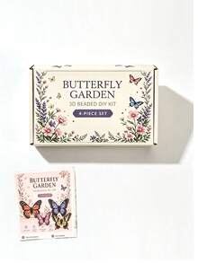 1 Set Butterfly Beaded Jewelry Kit - DIY Handmade Beaded Materials, Exquisite 3D Beaded Animal Handmade Kit, One Set Includes Four Different Colors And Styles, Includes English Instructions And Complete Material Package, DIY Semi-Finished Decorative Accessories Kit - Multicolor - View 11