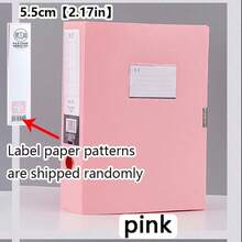 Colorful Large Capacity File Storage Box, Thickened A4 Plastic File Box, Document Storage Box, Suitable For Office, Accountant, Contract And Other Personnel, Accountant And Financial Folders, Vertical Large Capacity Office Supplies Storage Box, Can Classify And Fold A4 Documents, Back To School Season, Learning Supplies - Morandi File Box - View 12