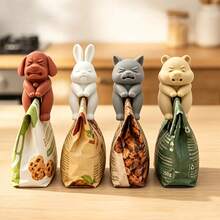 1/3/5pcs Random Color [3D Printed]Cute Animal Seal Clips, Snack & Seasoning Bag Moisture-Proof Sealing Clips, Refrigerator Magnet Storage, Creative Kitchen Gift, Home Food Preservation Clips. Food Storage Containers & Accessories, Kitchen Storage & Organization. Refrigerator Magnet Storage, Kitchen Home Tools. Convenient & Practical, Sturdy & Durable - Multicolor - View 2