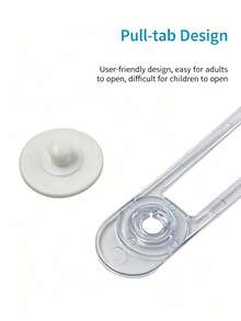 5/10pcs Baby Safety Locks, Drill-Free Adhesive Design, Easy Installation, Sturdy And Durable, No Damage To Furniture Surface, Protect Children's Safety - Multicolor - View 2