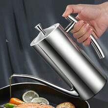 1 cái bình đựng dầu bằng thép không gỉ 304 cao cấp 500ml, bình đựng dầu chiên và nấu ăn, dụng cụ nhà bếp - Xem 6