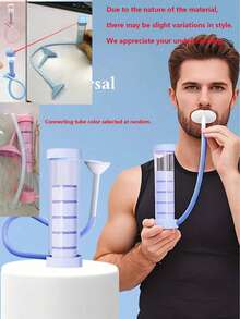 2/1pc Portable Breathing Dumbbell (Facial & Abdominal Muscle Training, Adjustable Resistance) - Diaphragmatic Breathing Trainer, Lung Capacity Exerciser, Suitable For Core, Abdominal & Pelvic Floor Muscle Workout, Helps You Shape A Slim Face - Multicolor - View 11