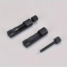5pcs Watch Band Adjustment Tool Kit, Durable Plastic Material For Easy Disassembly And Replacement Of Steel Watch Bands - Black - View 9