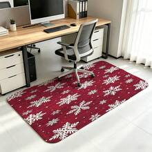 Snowflake Christmas Decor Rug, Machine Washable Non-Slip Indoor Rug, Suitable For Kitchen Bathroom Living Room Bedroom - Multi-color B - View 7
