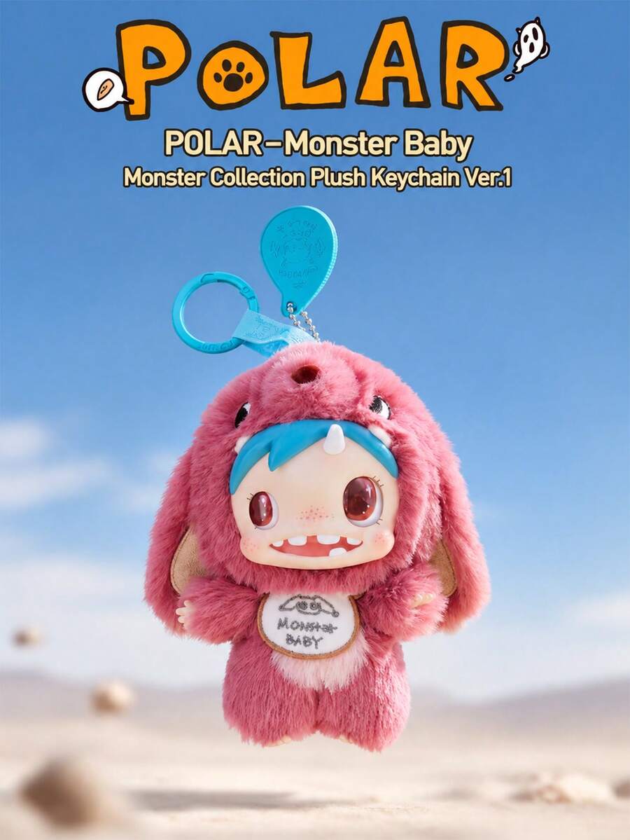Pop Mart Labubu POLAR-Monster Baby Monster Collection Manual Series Plush Pendant Blind Box Ver.1 - MultiWarna - View 1