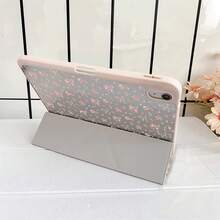 蕾絲粉色小碎花 Y 型支架保護平板保護套，附筆槽，相容 iPad 第 10 代 Smart Case/11(A16 2025)/相容 Galaxy S9/S7/S10+/相容 /相容 - 彩色 - 查看 7