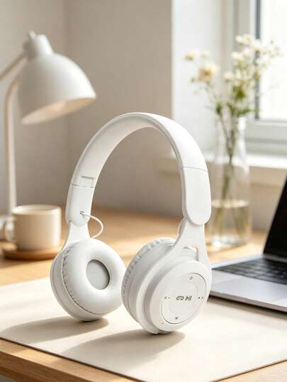 Gerripuer Foldable Retractable Wireless Headphones With HIFI Bass, Built-In Microphone, Affordable Gift, Fashionable New Year & Valentine's Day Gift