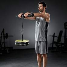 Yoyoapple Wrist And Forearm Trainer, Muscle Strength Wrist Roller And Forearm Roller, With Soft Foam Grip Handle, Weight-Bearing Rope Training Fitness Equipment, Non-Slip, Suitable For Gym And Home - Black - View 3
