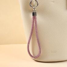 Creative Luxury Full Diamond Keychain Pendant Luggage Diamond Chain Short Wrist Rope Mobile Phone Hanging Rope Wholesale - Multicolor - View 3