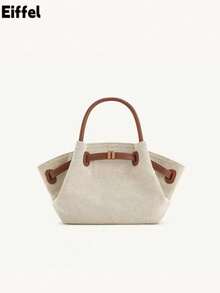 JP Dumpling Bag 女款 JH30692 Hana 小號新款女包 單肩斜挎手提多用途 通勤上班 出行購物約會 小托特包 輕量耐用 麂皮 高美感 百搭 - 米色 - 查看 13