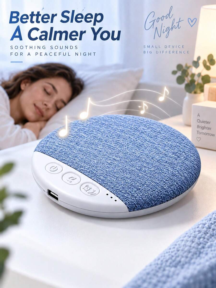 Pillow Sleep Speaker, Portable Sleep Companion Sound System, Stereo Bass Speaker, USB Rechargeable, Auto-Off Design, Suitable For Bedroom Relaxation - one-size - View 1