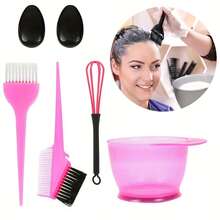 7-In-1 Professional Hair Styling Tool Set | Color Bowl + Ergonomic Comb | Salon-Grade 6-Piece Set Suitable For All Hair Types | Ear Covers | Christmas & Valentine's Day Gift - Multicolor - View 7
