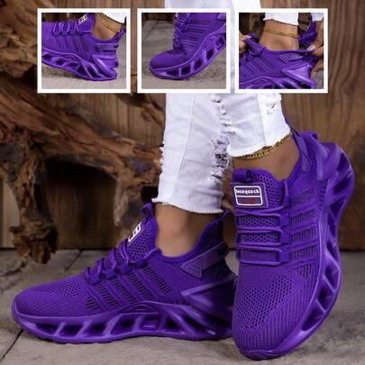 Speed goat Women's Fashionable Comfortable Versatile Sports Casual Shoes Gradient Color Running Shoes Lace-Up Casual Sneakers