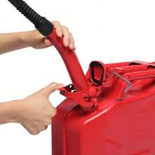 20L US Standard Cold-Rolled Plate Petrol  Can Gasoline Bucket With Oil Pipe Red - Red - View 2
