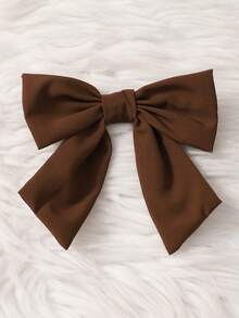 Gaun Anak Perempuan Bergaya Pastoral dengan Motif Landak dan Daun, Kerah Berkerut, Pita Besar, Lengan Panjang, Lengan Mengembang Kasual, Potongan Longgar - Coklat - View 8