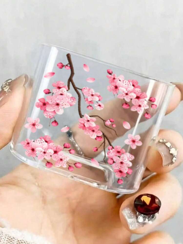1 bộ vỏ bảo vệ củ sạc chuẩn châu Âu họa tiết hoa lãng mạn, in thẩm mỹ tinh tế, chống bụi chống mòn, kéo dài tuổi thọ cáp dữ liệu, tương thích sạc nhanh 18W/20W chuẩn châu Âu, quà kỷ niệm nhẹ nhàng giá hợp lý - Lạc Anh Xá Xuân - Xem 4