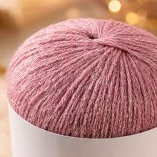 100g/Lot Colorful Unique Gold Silver Glitter Cotton Metallic Yarn Skein Crochet Thread Sweater Scarf Hat Craft Bag - A - View 6