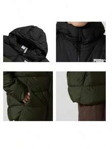 Puma Jaket Bulu Angsa Pria COLORBLOCK Ringan, Sederhana, Lembut, Nyaman, Jaket Bulu Angsa untuk Aktivitas Luar Ruangan Sehari-hari 694699-70 - Hitam-Zaitun Tua - View 6