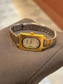LIANDU 1 Piece Retro Gold Women's Quartz Watch, Daily Wear, Square Case Fashionable Business Gorgeous Simple Style, Holiday Gift Selection - Gold - View 6