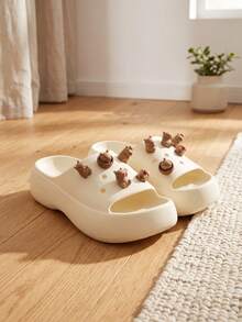 5/10pcs Capybara DIY Shoe Charms, Perfect Gift For Valentine's Day, Christmas Or Back To School, Suitable For Dating, Shopping And Party - Brown - View 7