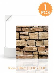 1/10/20Pcs 3D Faux Stone Wall Stickers, Peel And Stick Wall Panels, Self Adhesive Decorative Wall Tiles For Home Interior Decor - Wall Stickers - View 12