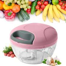 1pc Manual Vegetable Chopper, Multi-Function Garlic Grinder, Garlic Press, Vegetable Slicer, Creative Fruit Crusher, Manual Garlic Grinder, Kitchen Gadget, Convenient Solid Color Cooking Tool - Multicolor - View 1