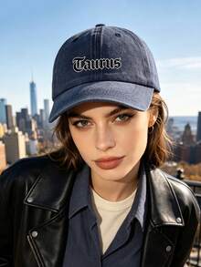 1 mũ lưỡi trai baseball Zodiac 12 mài cũ giặt wash, phong cách cổ điển casual retro, đai thấm mồ hôi mềm, kích cỡ điều chỉnh được, chống nắng, mũ dad hat vintage đa năng - Màu xanh hải quân - Xem 5