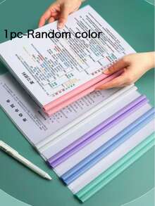 10pcs/Gradient Pull Handles, Suitable For Water Drop Shaped A4 Transparent File Folders, Thickened File Folder Pull Handles, Transparent Gradient Water Drop Shaped Student Clipboard, Thickened Transparent Paper Folder, Back To School Season - Sets - View 7