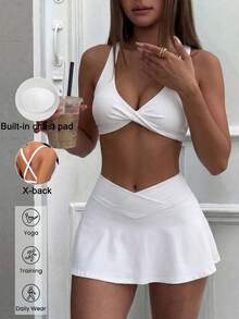 Women Two-Piece Outfits - White - View 2