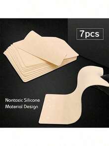 5/3/1pcs Blank Tattoo Practice Skin, Double-Sided Soft Silicone Tattoo/Eyebrow Practice Skin, 7.4x5.6 Inches, Suitable For Tattoo Beginners - Multicolor - View 13