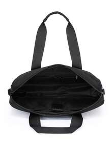 Men's Business Oxford Fabric Handheld Briefcase, Wear-Resistant Large Capacity Detachable Shoulder Strap Crossbody Bag, Workplace Commute Travel Storage A4 Document Laptop Bag, Minimalist Business Commuter Shoulder Bag - A - View 11