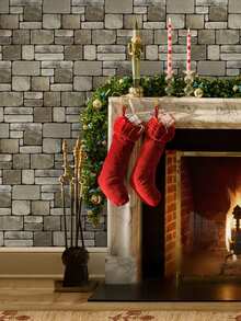 1/10/20Pcs 3D Faux Stone Wall Stickers, Peel And Stick Wall Panels, Self Adhesive Decorative Wall Tiles For Home Interior Decor - Wall Stickers - View 10