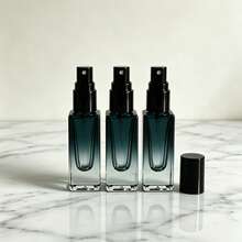 1pc Dark Green Gradient High-End Square Glass Perfume Bottle, Refillable Empty Perfume Spray Bottle With Black Cap, Portable Travel Cosmetic Dispenser For Perfume Sample Storage. 5-10ml Premium Glass Perfume Sample Bottle, Square Perfume Dispenser Bottle. Suitable For Outdoor Activities, Shopping, Gatherings, Travel, Camping, Running, Cycling, Hiking, Etc. Bottom Fillable Leak-Proof Non-Spraying Reusable - Multicolor - View 18