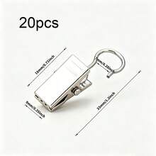 10pcs/20pcs Heavy Duty Rust-Proof Metal Curtain Clips, Strong Grip Multi-Purpose Hanging Clips For Curtains, Photo Display, Banners, Party And Wedding Wall Decor - Multiple Styles - View 11