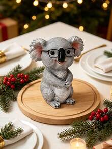 Cute Koala Shaped Fashion Glasses Display Stand, Creative Koala Shaped Glasses Frame Decoration, Desktop Storage Rack, Koala Resin Glasses Holder, Stable Glasses Display Stand, Fun Resin Glasses Storage Rack - Multicolor - View 5