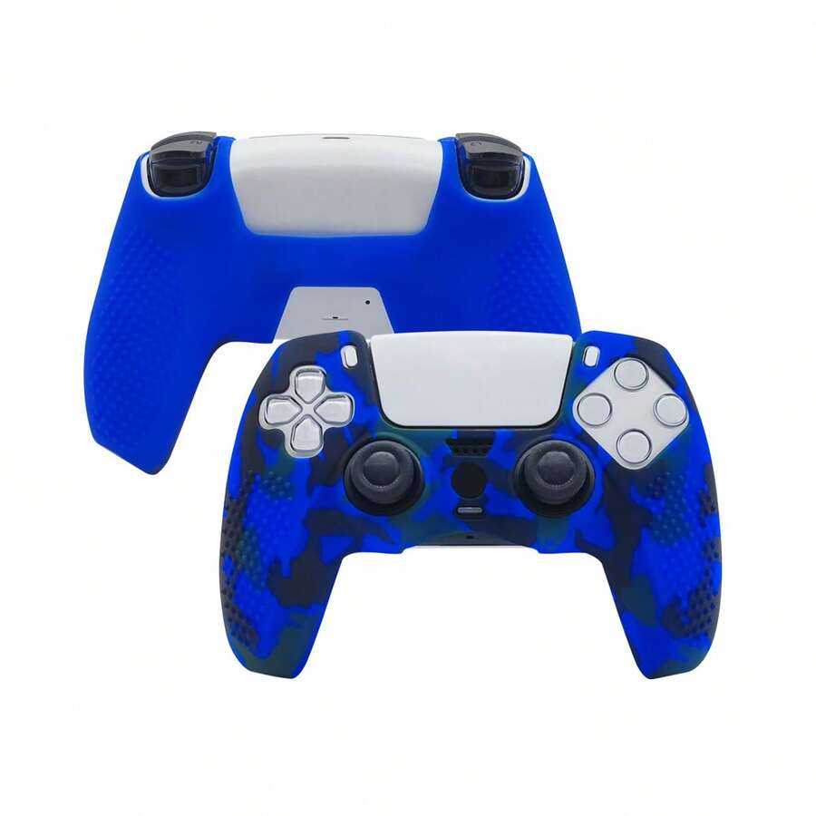Compatible With PlayStation 5, Water Transfer Printing Design Controller Protective Case, Anti-Slip, Anti-Sweat, Anti-Dust, Anti-Scratch, Better Grip, Enhanced Gaming Experience, Valentine's Day Confession/Autumn Romantic Gift - View 1