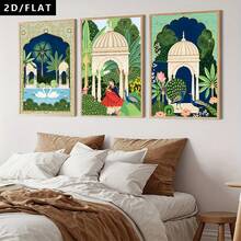 3pcs -Style Cartoon Realistic Art Floral Paintings Canvas Wall Art Decorations, Modern Swan And Peacock Pattern Printed Posters For Room Decor, Hallway, Study, Bedroom Wall Ornaments, Gift For Friends(No Frame/Framed) - Cartoon - View 13
