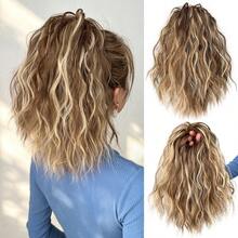 HEYPINK Wavy Messy Bun Hair Extensions, Synthetic Curly Hair Scrunchie Elastic Hair Tie, Thick Volume Tousled Updo Hair Piece, Instant Ponytail Chignon For Ladies Tousled Updo Chignon Ponytail Hair Extensions For Women, Multiple Colors Available - Dark Brown - View 13