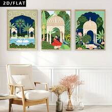 3pcs -Style Cartoon Realistic Art Floral Paintings Canvas Wall Art Decorations, Modern Swan And Peacock Pattern Printed Posters For Room Decor, Hallway, Study, Bedroom Wall Ornaments, Gift For Friends(No Frame/Framed) - Cartoon - View 14